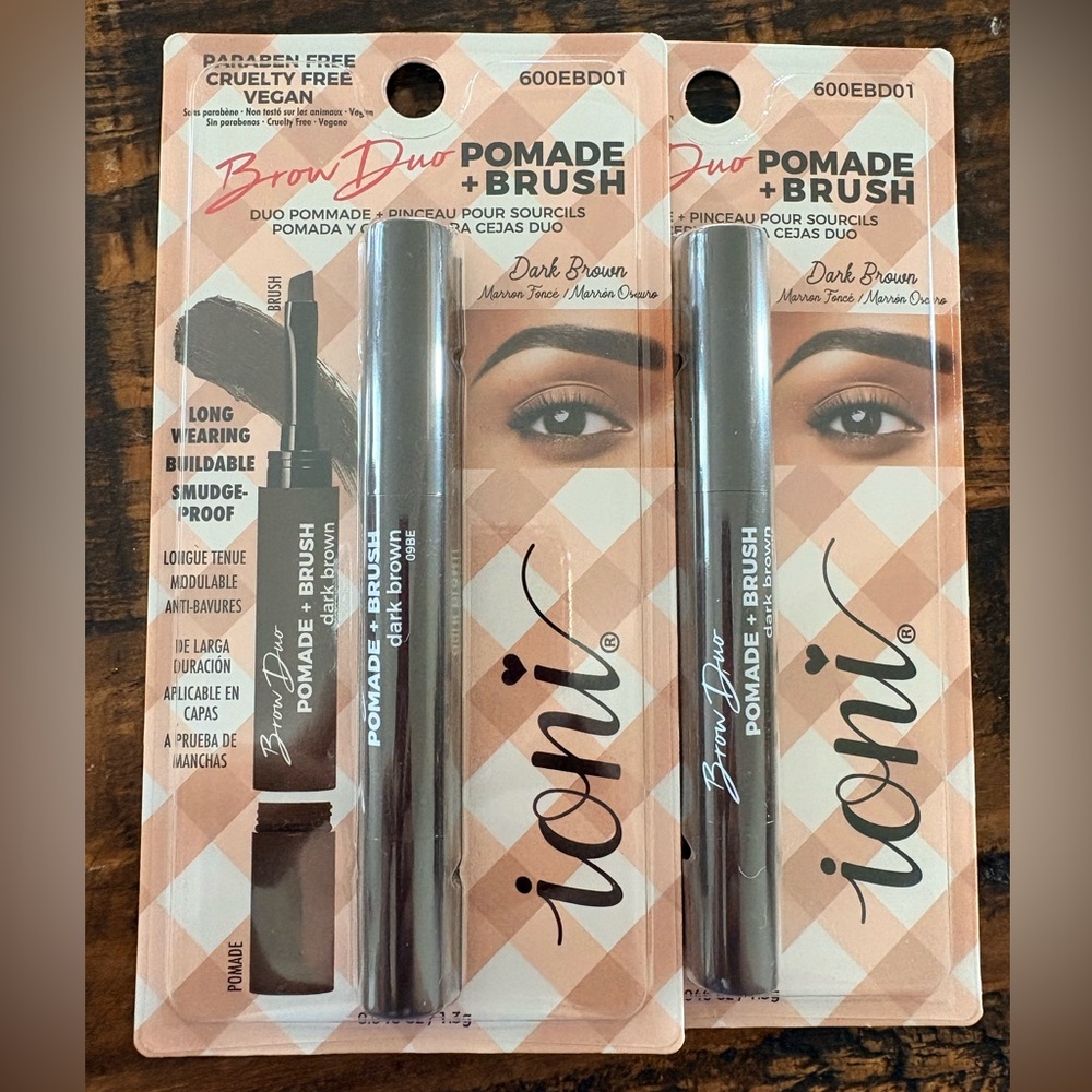 Ioni Brow Duo Pomade + Brush - Dark Brown